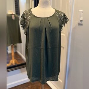 Philosophy Deep Green Blouse